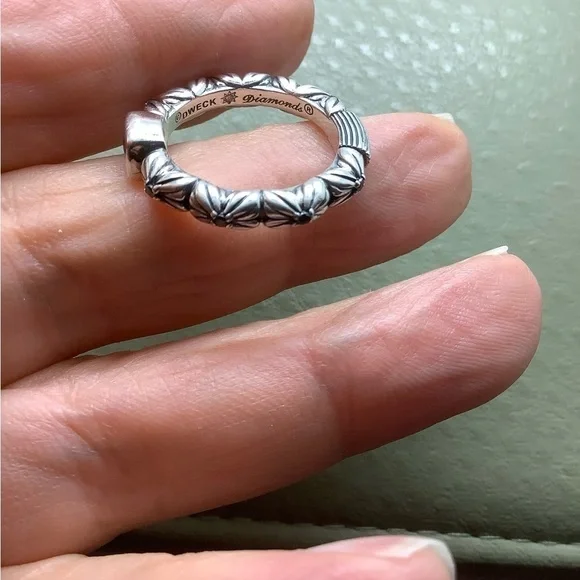 Stephen Dweck Diamonds Rose De France Florette sterling silver ring - Picture 6 of 7